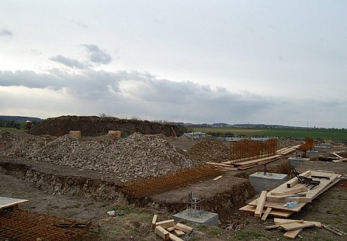 Výstavba skladové haly