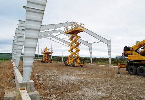 Výstavba skladové haly