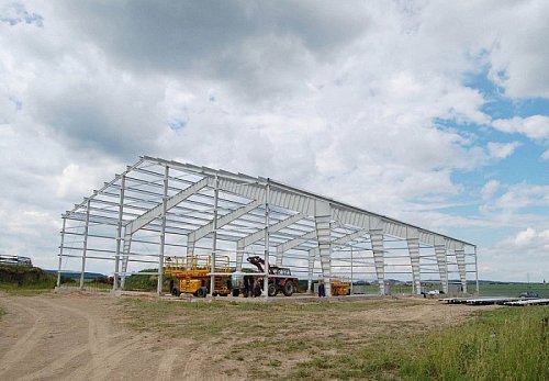 Výstavba skladové haly