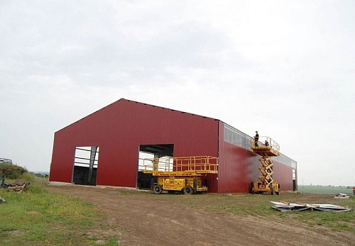 Výstavba skladové haly